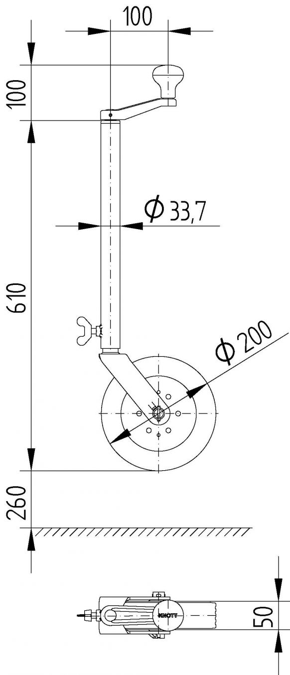 Τροχός στήριξης TK35 - 401240.001 - Τροχοί στήριξης