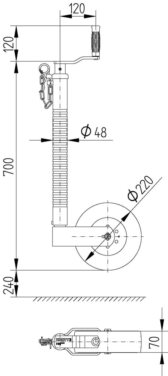 Τροχός στήριξης TK48 - 6D5949.002 - Τροχοί στήριξης