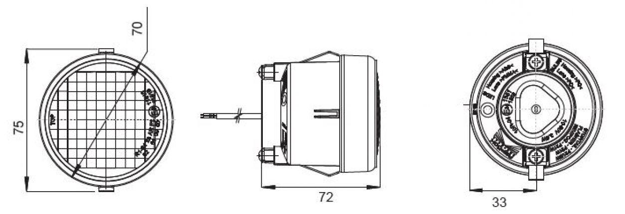Roundpoint 2 LED 12V/24V - 417278.001 - συνδυασμός πίσω φώτων