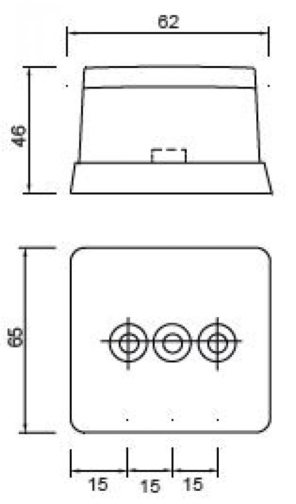 Aspöck Μπροστινή λυχνία θέσης - Squarepoint - 401474.001 - Φανοί θέσης