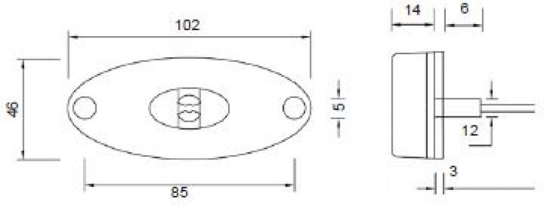 Flatpoint 2 LED 12V/24V - 404556.001 - Φώτα θέσης