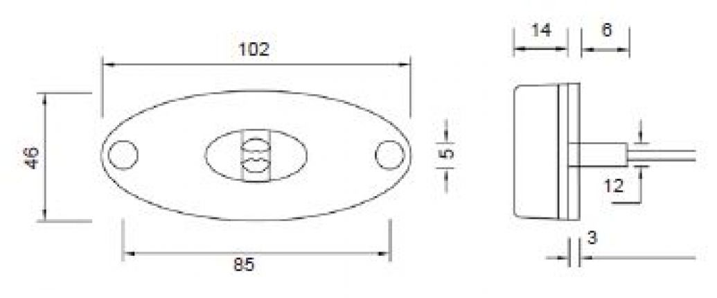 Flatpoint 2 LED - 413285.001 - πλευρικά φώτα σήμανσης