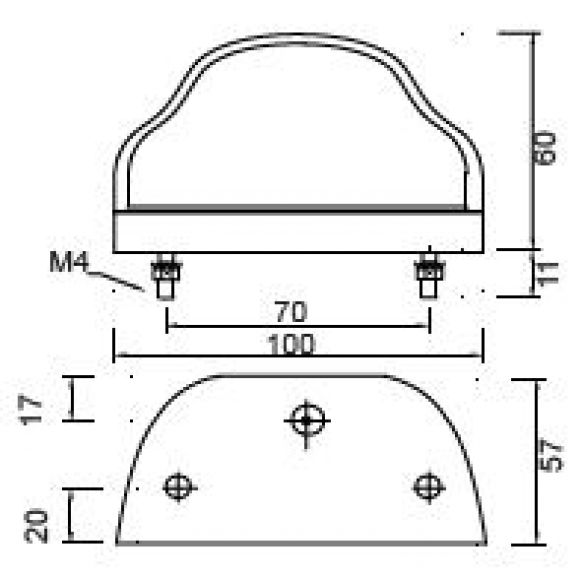 Regpoint LED 12V/24V - 406649.001 - Φώτα πινακίδας κυκλοφορίας