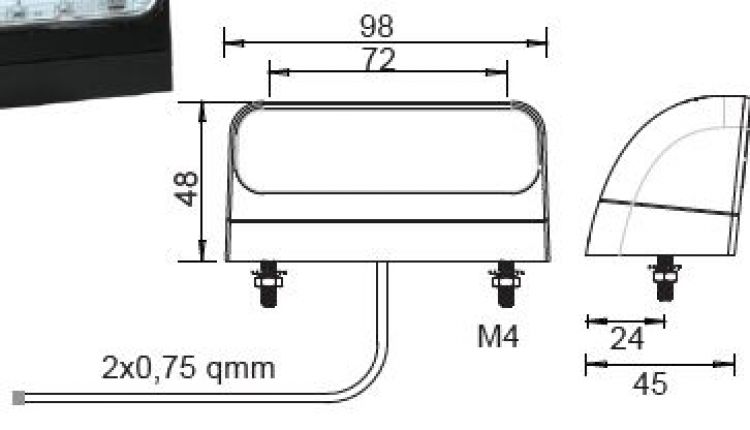 Regpoint 2 LED 12V/24V - 415797.001 - Φώτα πινακίδας κυκλοφορίας