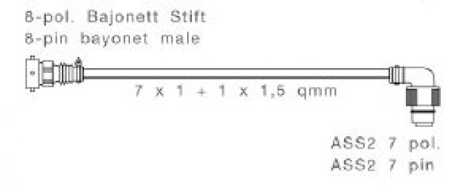 Προσαρμογέας δεξιά 8πολικός - 408834.001 - Στοιχεία σύνδεσης