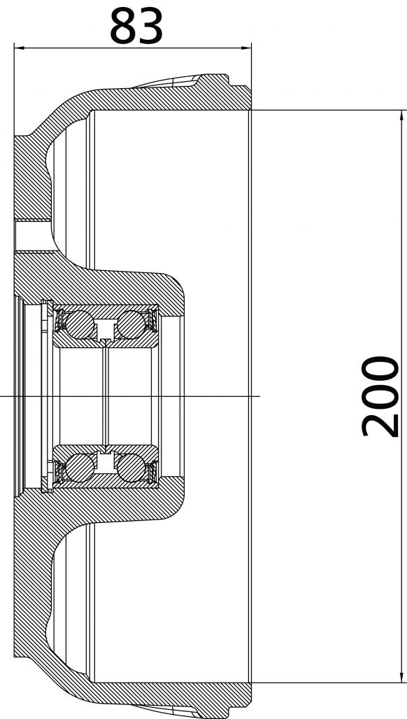 Brake hub 200 - 401463C002 - Brake hub