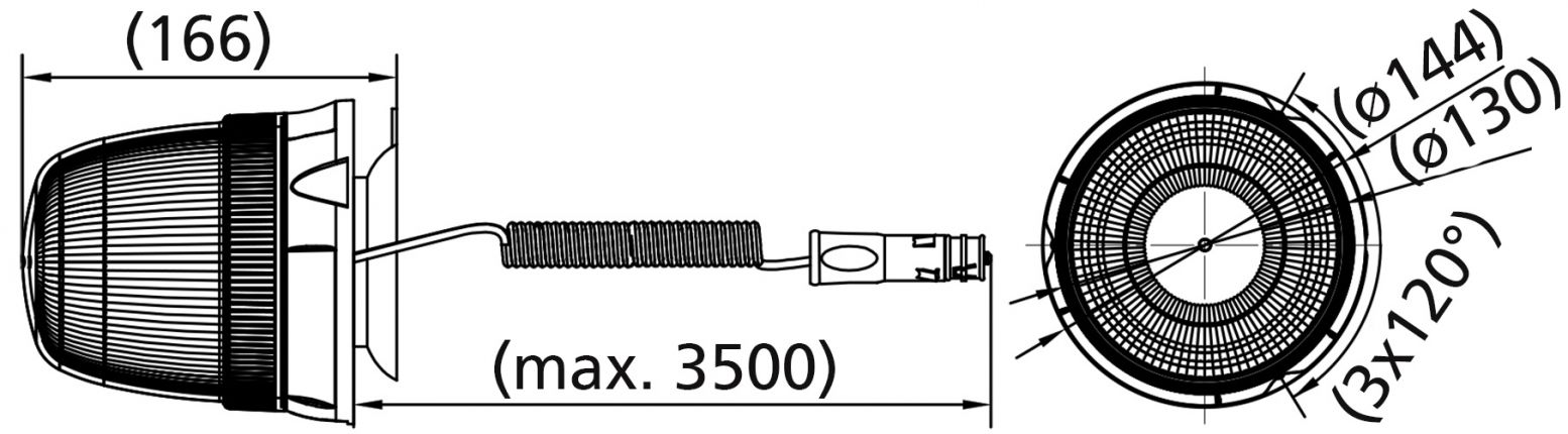 Υψηλός περιστρεφόμενος φάρος - 421460.001 - Περιστρεφόμενοι φάροι