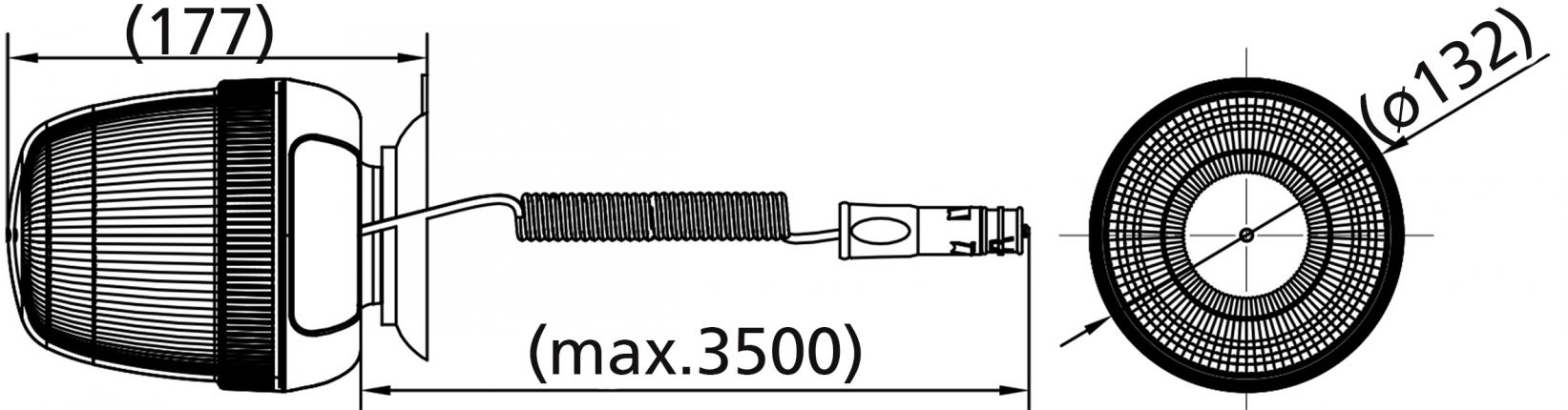 Περιστρεφόμενος φάρος LED high - 421453.001 - Περιστρεφόμενοι φάροι