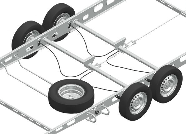 Στήριγμα εφεδρικού τροχού για τροχόσπιτο - 421241.001 - Αξεσουάρ για τροχούς / ελαστικά / ζάντες