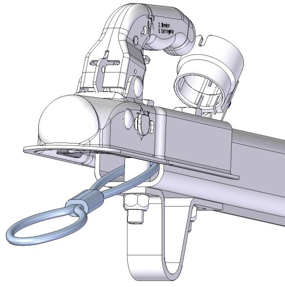 Καλώδιο σύλληψης για ρυμουλκούμενα χωρίς φρένο έως 1500kg - 6B1987.001 - Μπάλα φλάντζας
