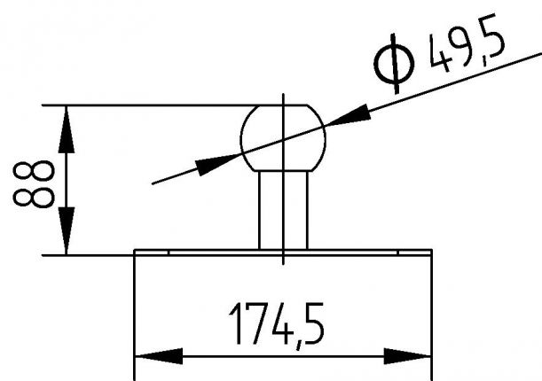 Βάση στήριξης ποδηλάτου τοίχου - 422516.001 - κάλυμμα