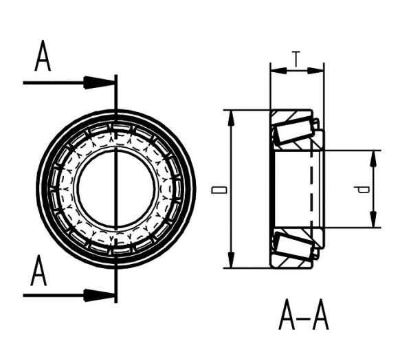 Κωνικό ρουλεμάν Ø72mm - 45877.13 - Ρουλεμάν