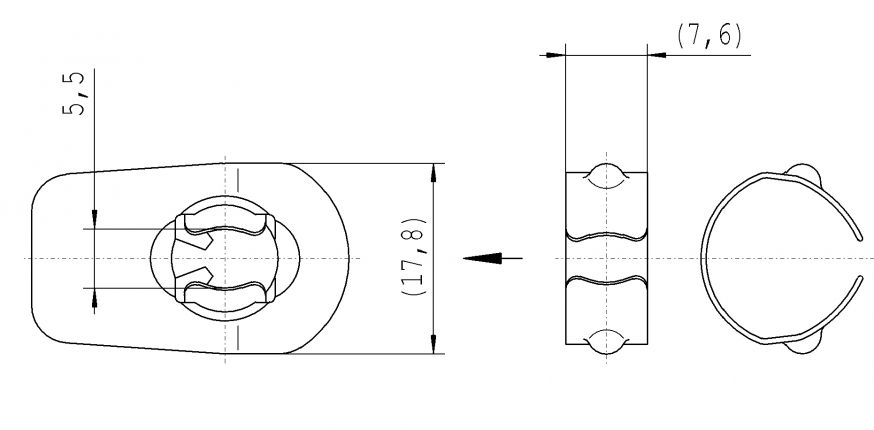 Υποδοχή σφαίρας - 416900.001 - Αξεσουάρ ελατηρίου αερίου