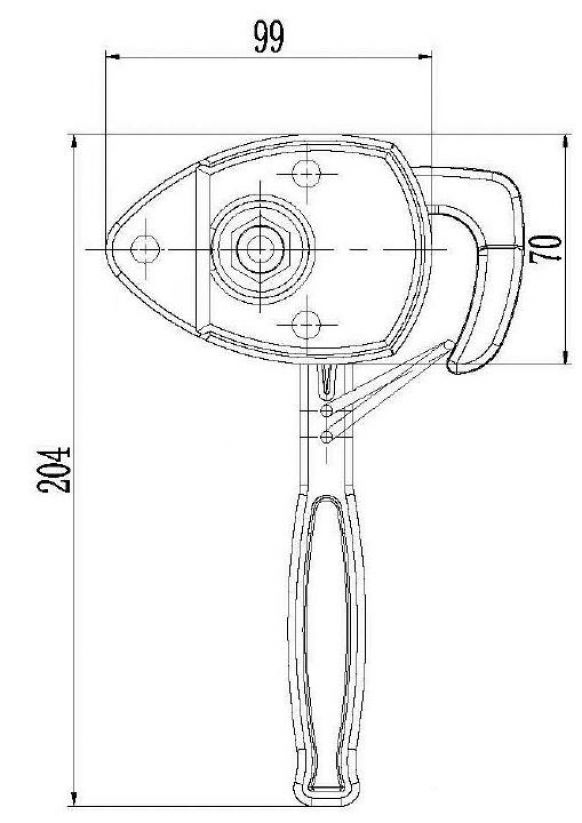 Γωνιακή κλειδαριά με μοχλό - 4803509X - Κλειδαριές