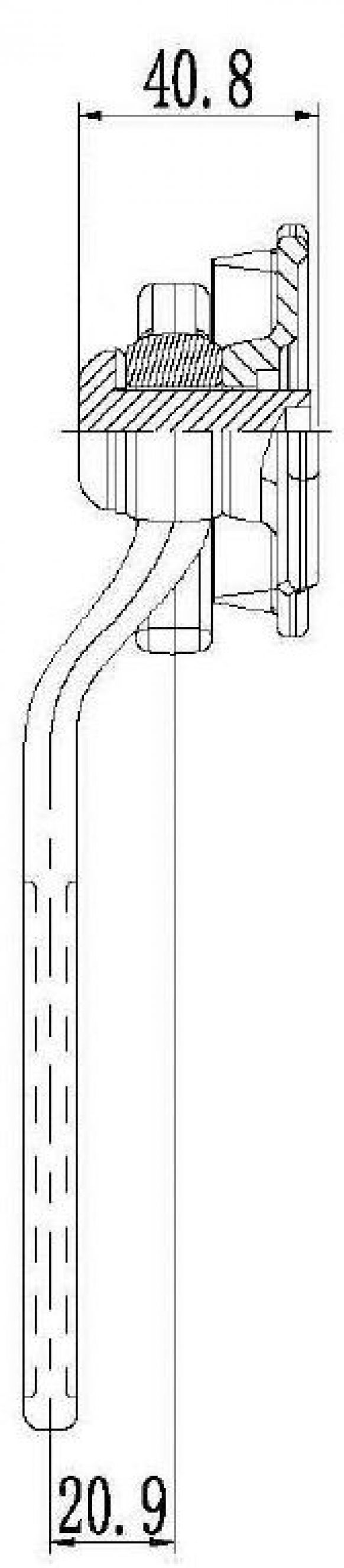 Γωνιακή κλειδαριά με μοχλό - 4803509X - Κλειδαριές