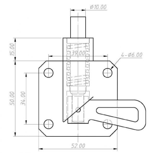 Κλειδαριά με μπουλόνι - 408972.001 - Κλειδαριές