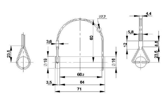 Καρφίτσα μεντεσέδων - 404275.001 - Μεντεσέδες