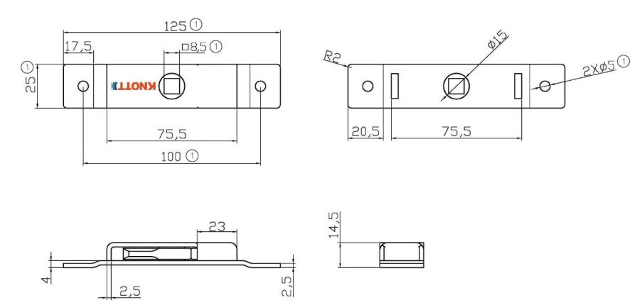 Ανοξείδωτη κλειδαριά διακόπτη - 408058.001 - Κλειδαριές / αξεσουάρ