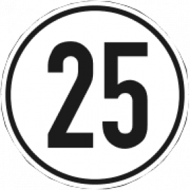 Πινακίδες ταχύτητας - 410127.025 - Πινακίδες