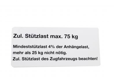 Πινακίδα στήριξης φορτίου για ρυμουλκούμενα αυτοκινήτων - 404444.001 - Πινακίδες