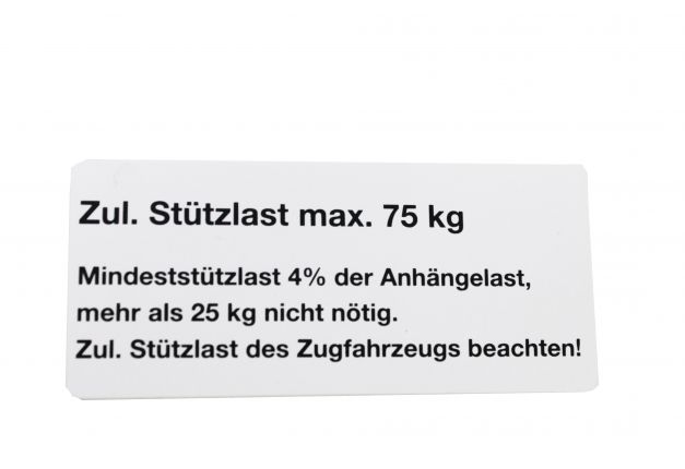 Πινακίδα στήριξης φορτίου για ρυμουλκούμενα αυτοκινήτων - 404444.001 - Πινακίδες