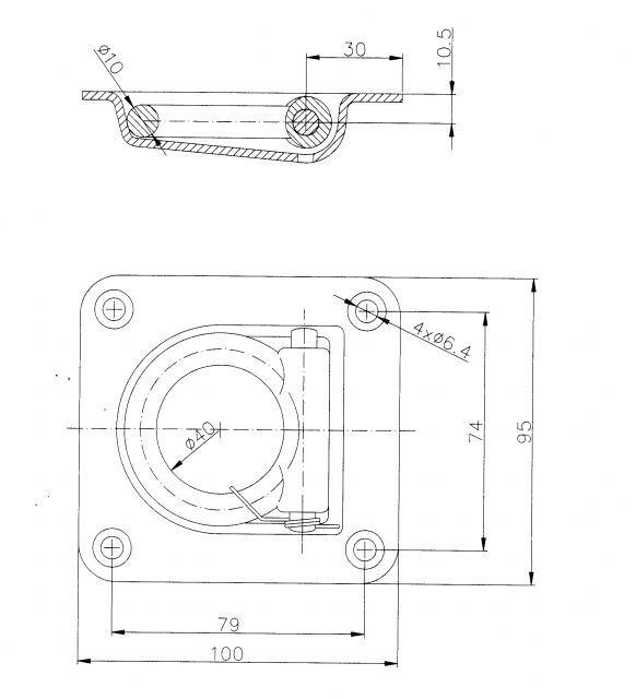 ώμος πρόσδεσης με ελατήριο - 401706.002 - Άγκυρα στερέωσης