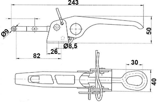 Εκκεντρική κλειδαριά - 406186.001 - Κλειδαριές