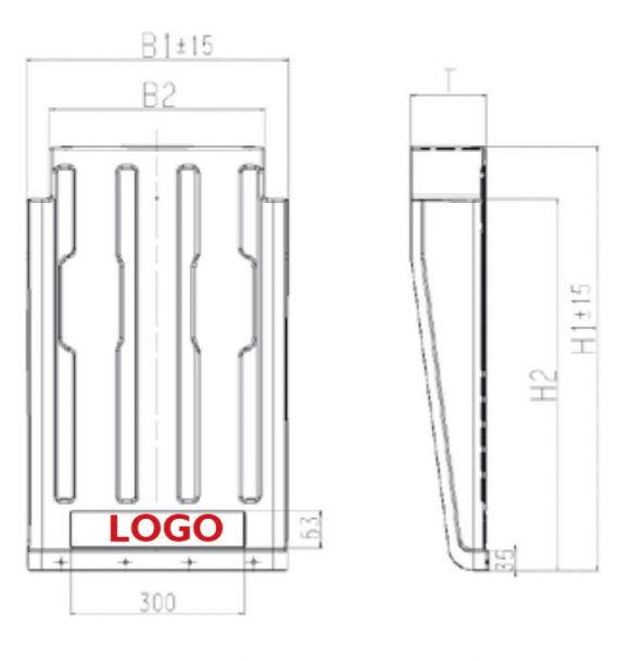 ποδιά φτερού φορτηγού SG