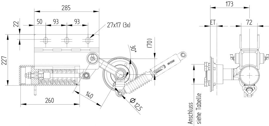 Άξονας σπειροειδούς ελατηρίου KLL4 - 725486.001 - Άξονας σπειροειδούς ελατηρίου