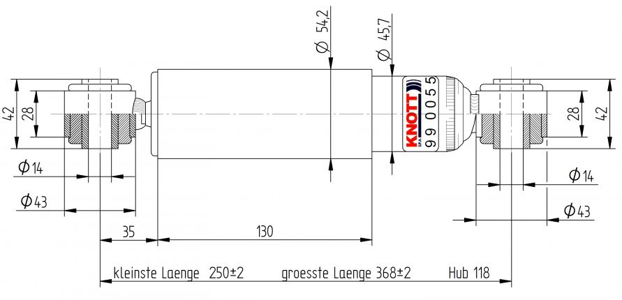 Αμορτισέρ πλαισίου "Heavy duty" - 990055 - Αμορτισέρ πλαισίου