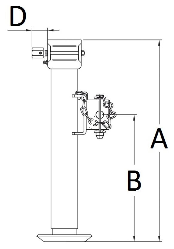 Πτυσσόμενο πόδι στήριξης - 402614.001 - Πόδια στήριξης