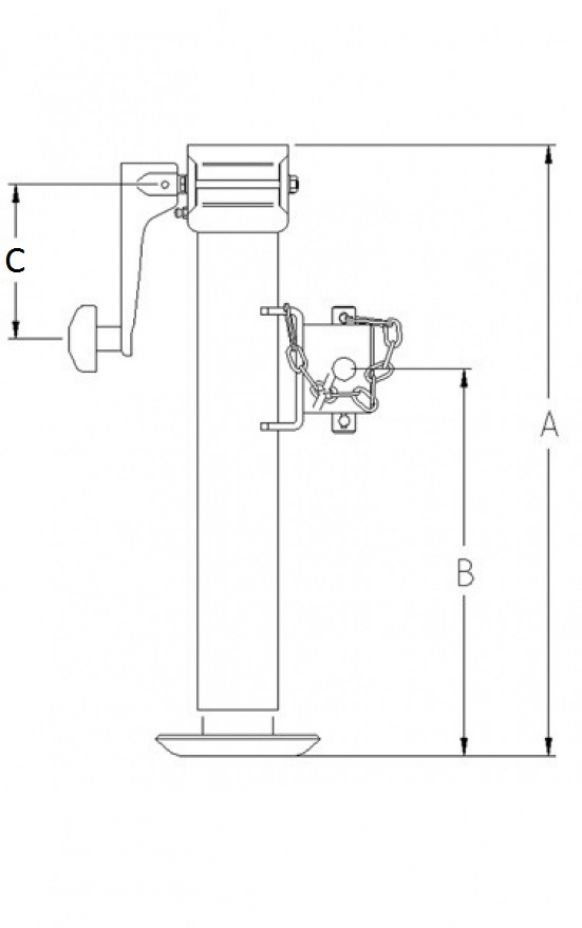 Πτυσσόμενο πόδι στήριξης - 402617.001 - Πόδια στήριξης