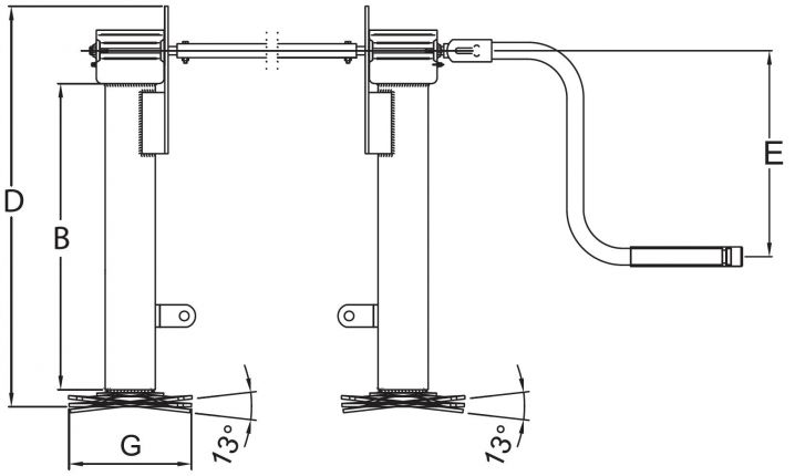 Συσκευή στήριξης DG2800 - 403527.001 - Πόδια στήριξης