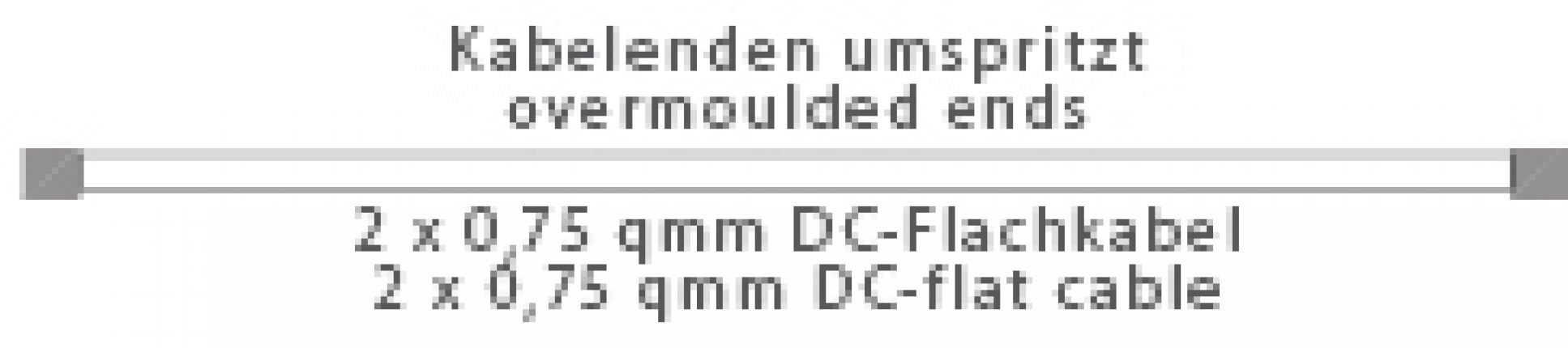 Επίπεδο καλώδιο 2x0,75 DC - 417329.001 - Καλώδιο σύνδεσης