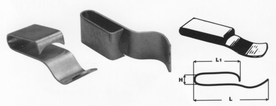 Chassis cable clamp steel galv. - 419768.001 - Cable accessories