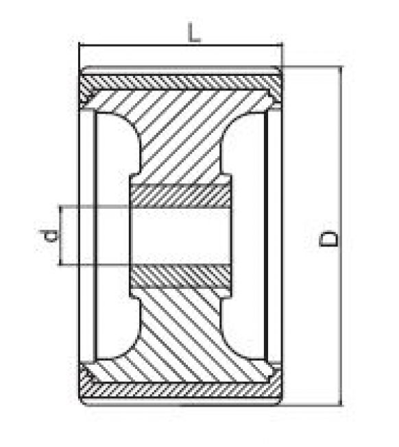 Sliprolle 5" - 6X1067.020 - ρυμουλκούμενο σκάφους