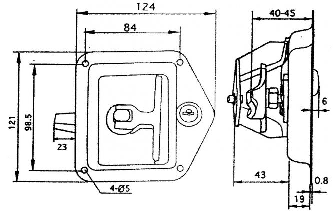 Κλειδαριά θήκης - 408060.001 - Κλειδαριές / Αξεσουάρ