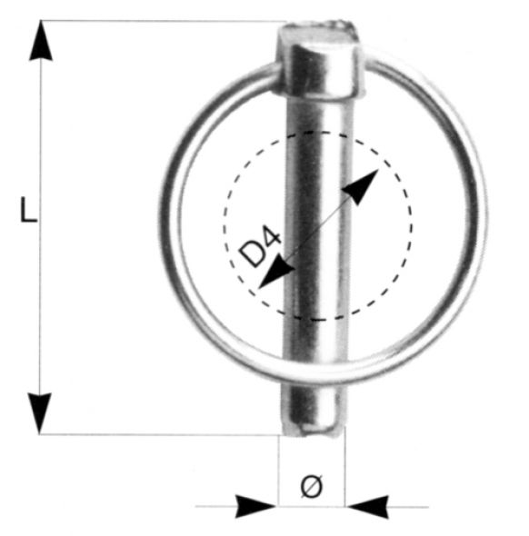 Καρφίτσα πεταλούδας - 407807.003 - Καρφίτσα πεταλούδας / πείρος ελατηρίου